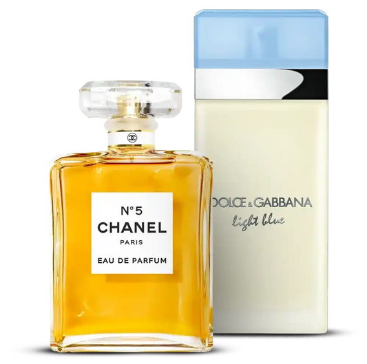 +2 parfumuri premium: Chanel Nº5 + Light Blue Premium